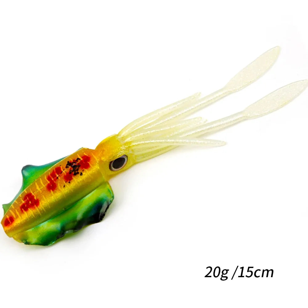 Soft Squid Lure Soft Lure Luminous Octopus