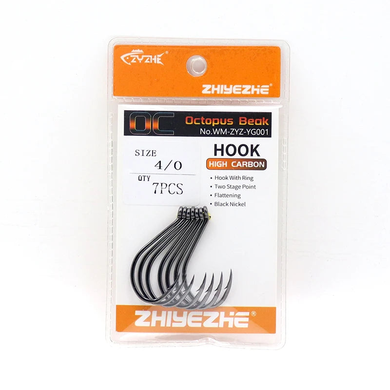 15Pcs Fishing Hooks High Carbon Steel