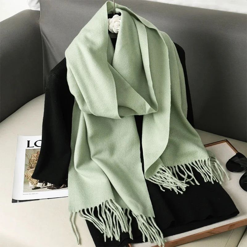 62Color Solid Women Winter Scarf