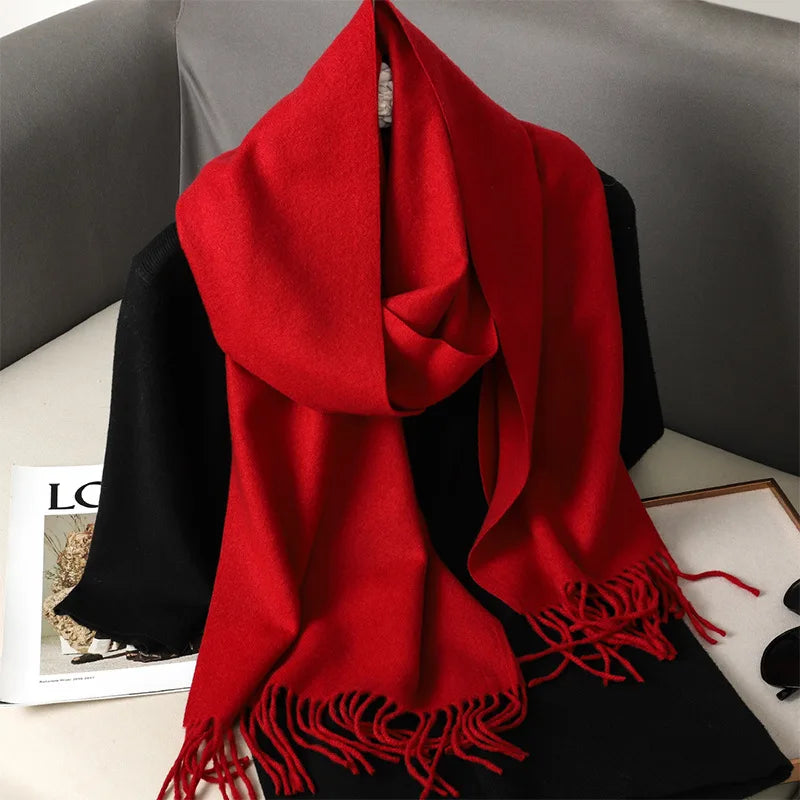 62Color Solid Women Winter Scarf