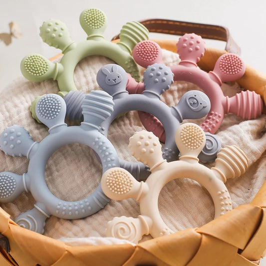 1PC Baby Silicone Teether عضّاضة إسوارة السيلكون. نوعية ممتازة