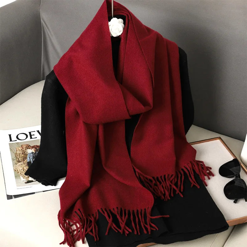 62Color Solid Women Winter Scarf