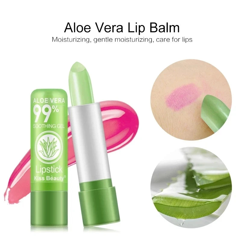 12pc/SET 3.5g Color Changing Tinted Lip Balm Lipstick Aloe Vera Lipstick Moisturizing