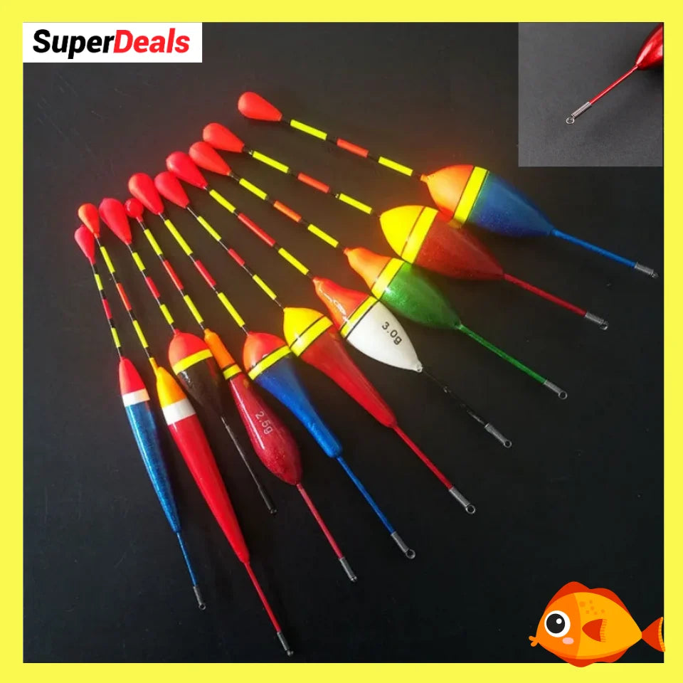 Fishing Light Stick Floats Set  10PCS Fishing Floats  Mix Size