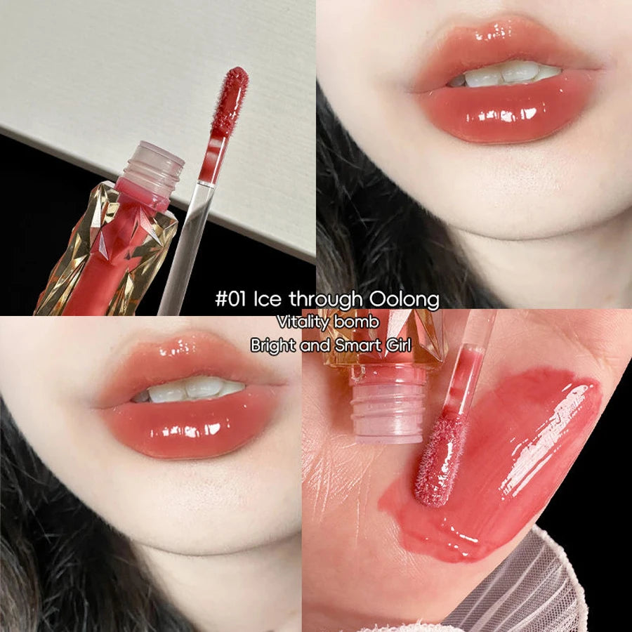 Lip Gloss Long-lasting Moisturizing Easy Halo-dyeing Waterproof Lip Gloss