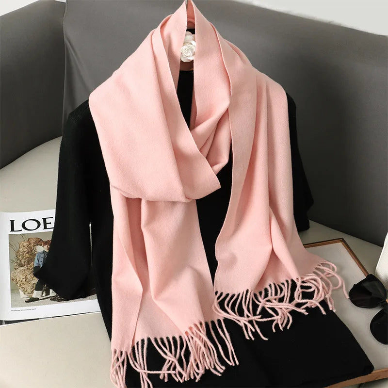 62Color Solid Women Winter Scarf