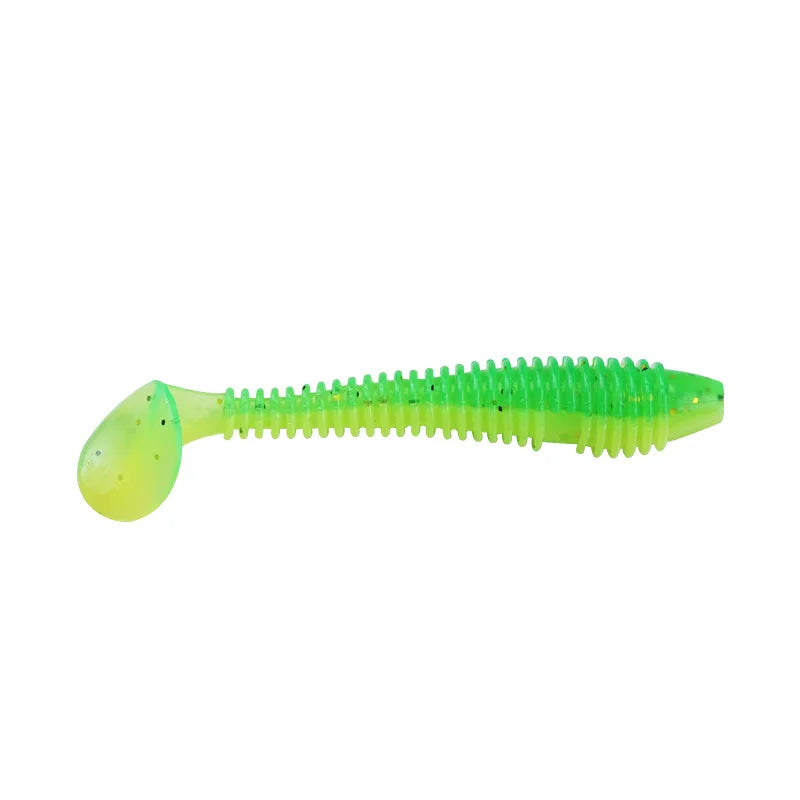 10PCS Micro Soft Fishing Lures 3.5cm 4cm 5cm T-tail Worm Lure