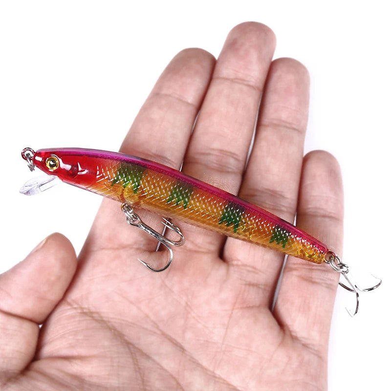 10/5Pcs Minnow Fishing Lures Floating Hard Bait 95mm 7g