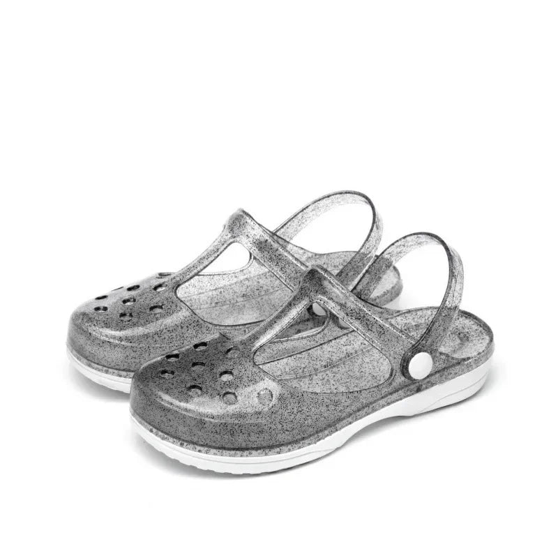 Women's Sandals Transparent Baotou Hole Shoes