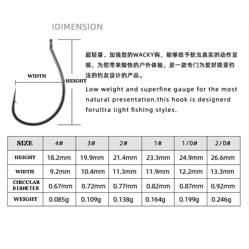 20pcs/lot Drop Shot Hook