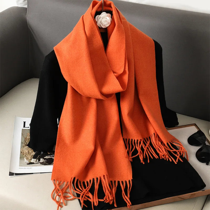 62Color Solid Women Winter Scarf