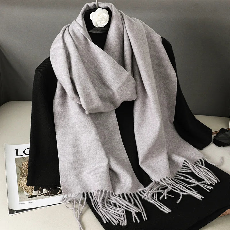 62Color Solid Women Winter Scarf