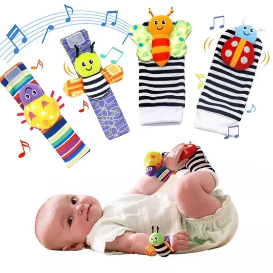 4Pcs Baby Toy 0-12 Months Baby Rattles Toys