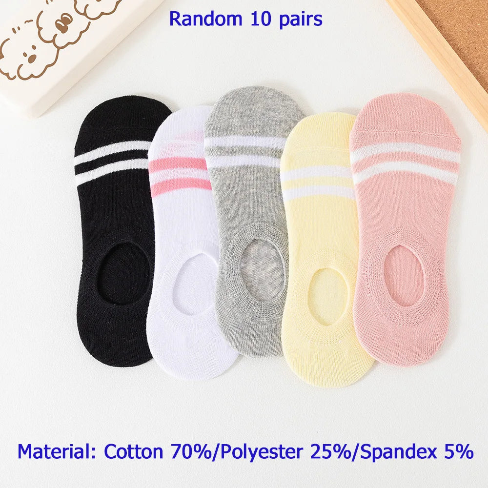 10 Pairs WOMEN'S Short Socks