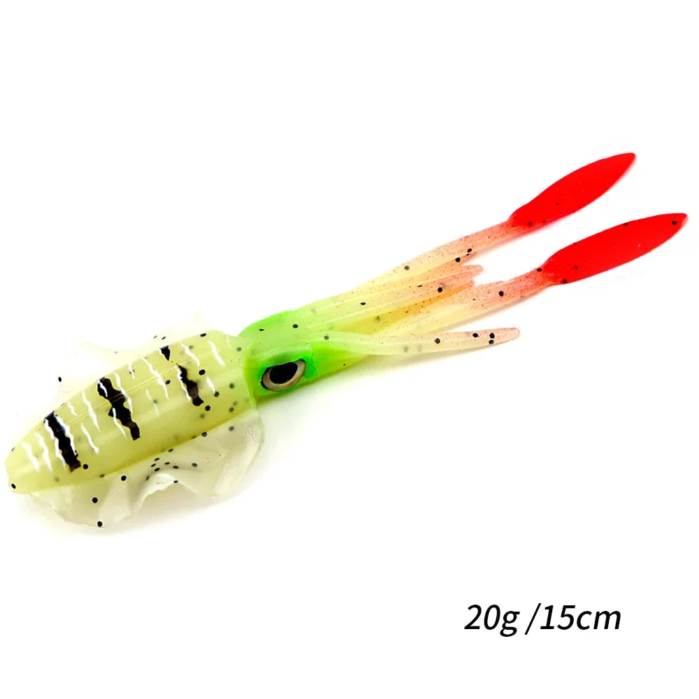 Soft Squid Lure Soft Lure Luminous Octopus