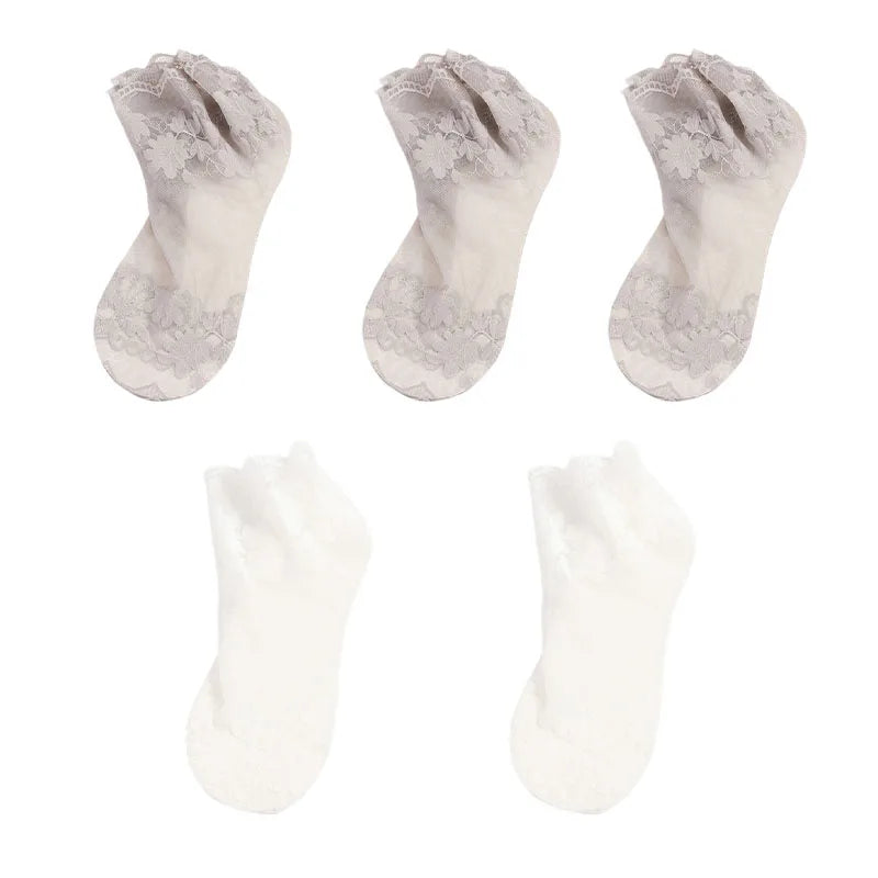 5Pairs Women Socks Summer