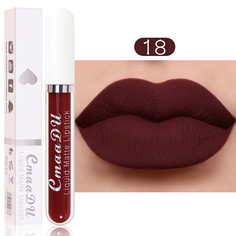 Sexy Long Lasting Velvet Matte Lip Gloss Liquid Lipstick