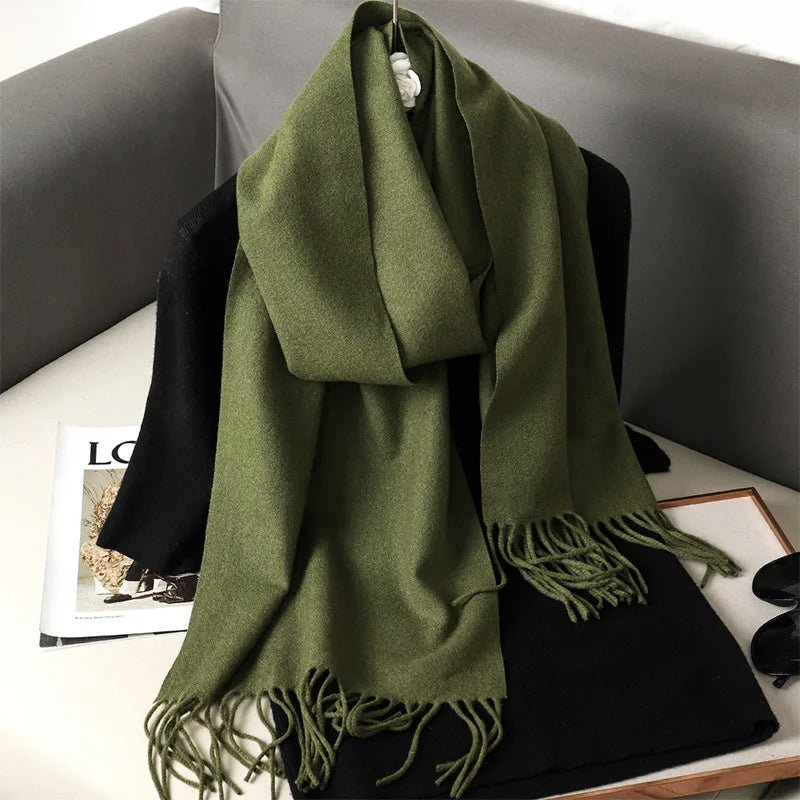 62Color Solid Women Winter Scarf