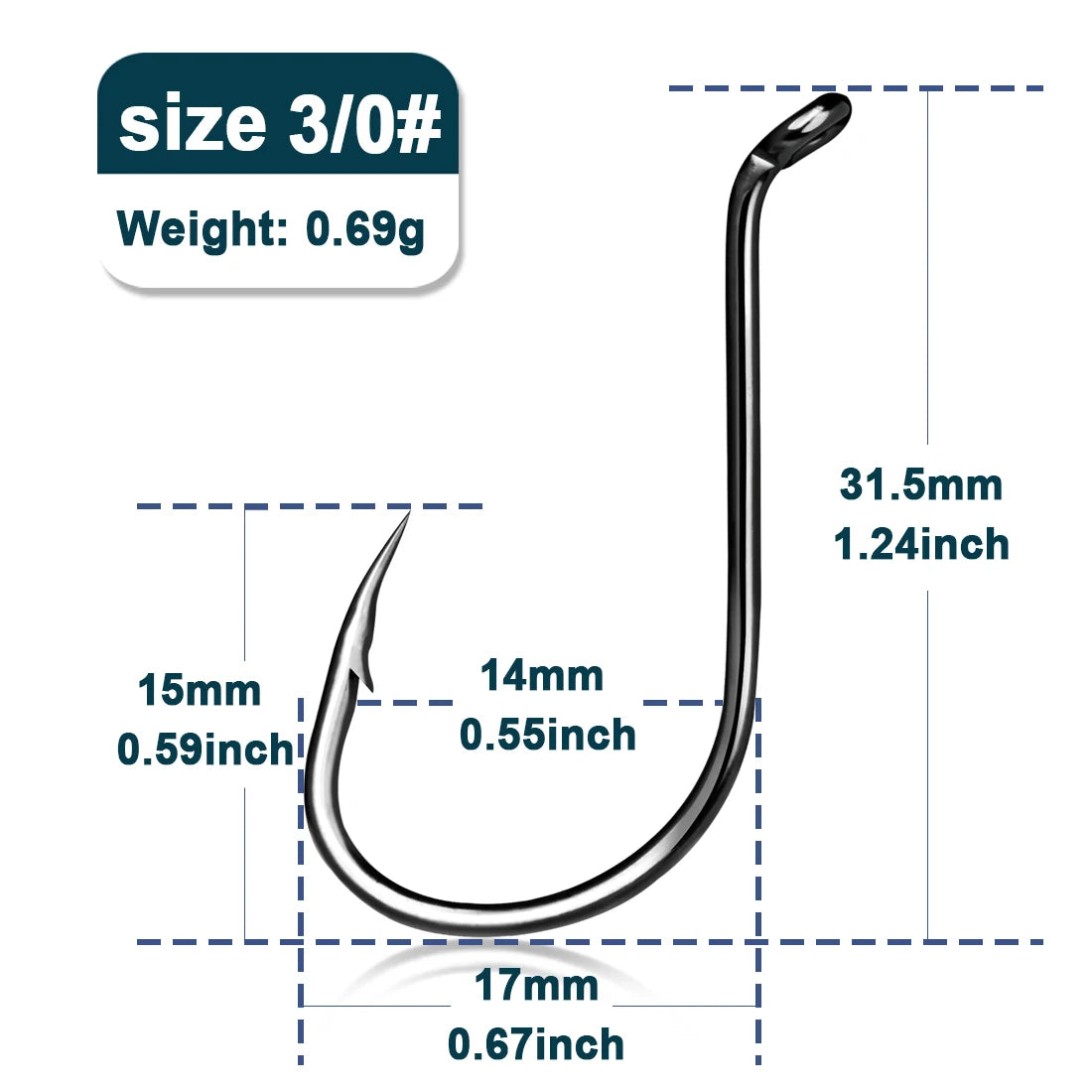 9KM Fishing Hooks