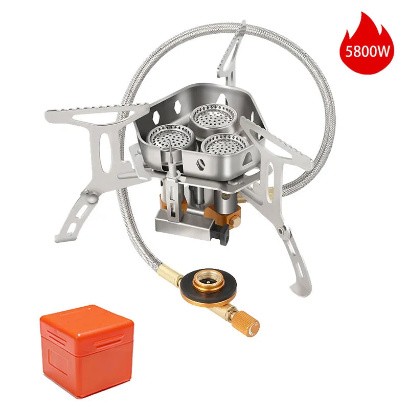 Camping  Head Stove Big Power Foldable Gas Stove