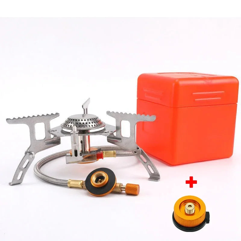 Mini Camping Windproof Stove Portable Outdoor Gas Stove Foldable Burner