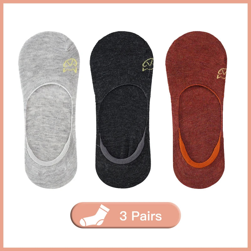 3/5 Pairs Summer Women Thin Invisible Boat Socks