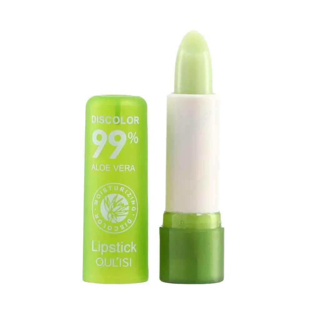 Aloe Vera Discolored Lip Balm Jelly Magic Color Changing Moisturizing Girl Lipstick