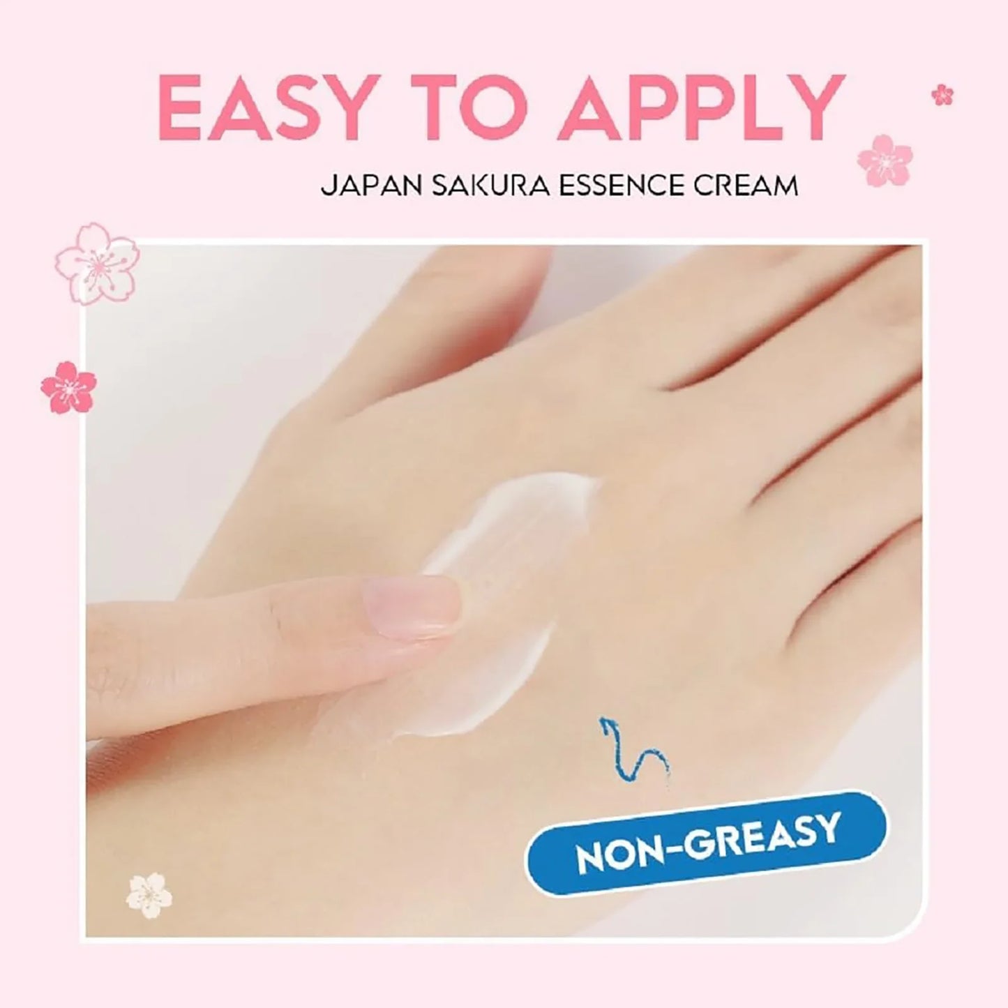 Japan Sakura Essence Cream, Sakura Tone Up Cream with Hyaluronic Acid