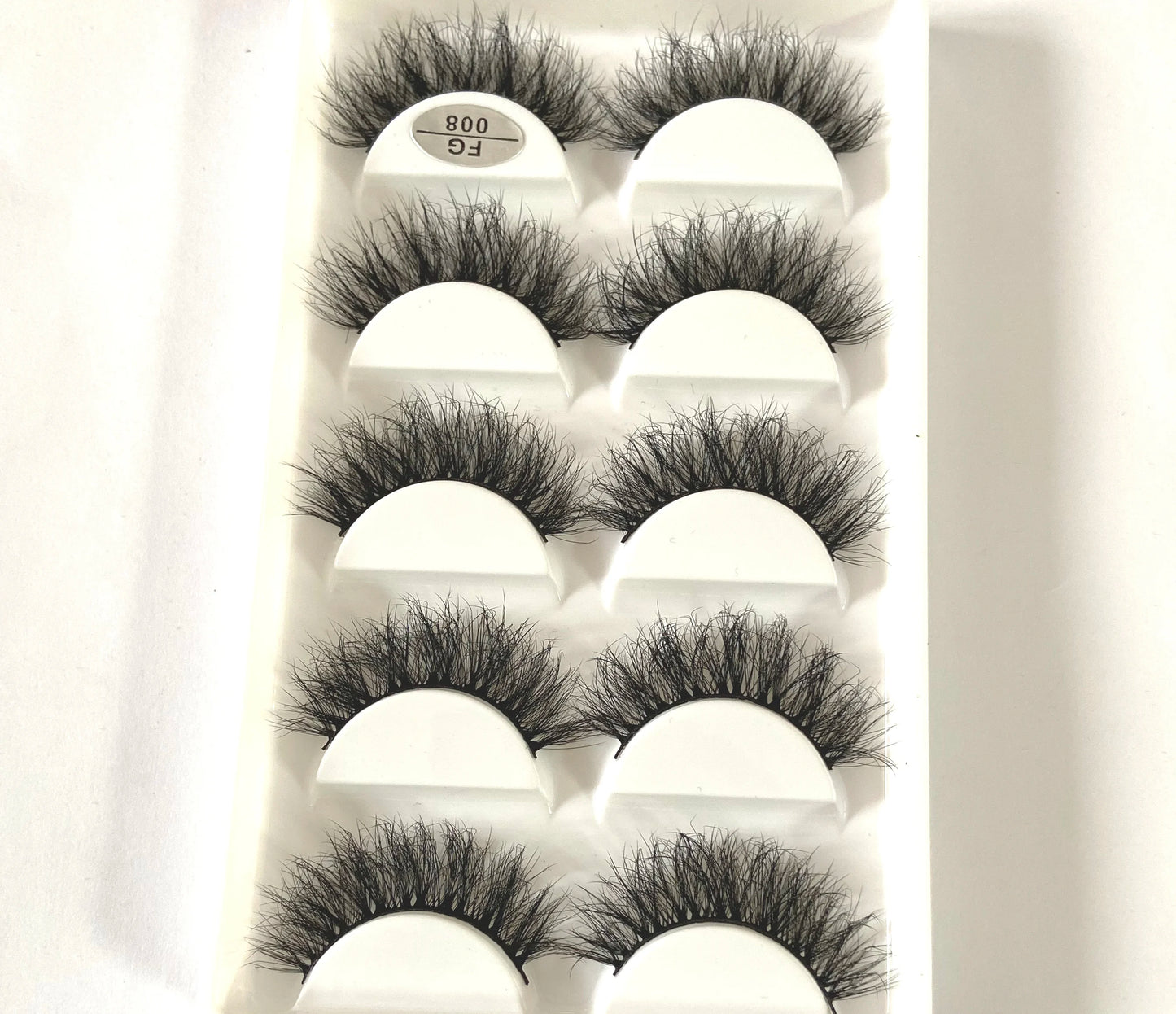 5Pairs 3D Faux Mink Lashes Natural Long Fluffy False Eyelashes