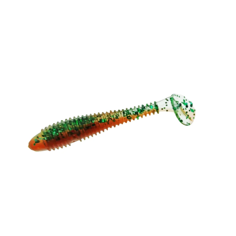 10PCS Micro Soft Fishing Lures 3.5cm 4cm 5cm T-tail Worm Lure