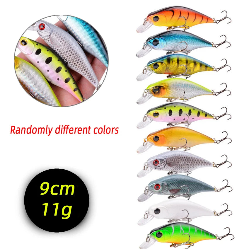 3/5/8Pcs Random Minnow Fishing Lure set High Quality Swimming Bait it