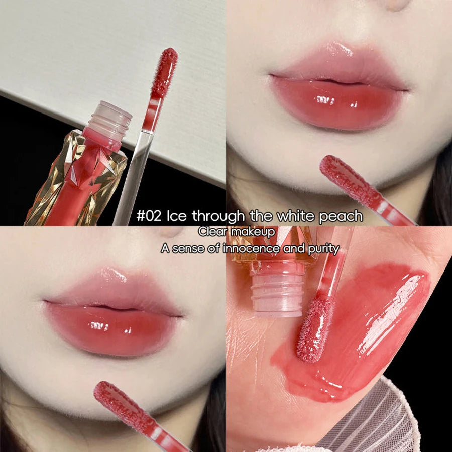 Lip Gloss Long-lasting Moisturizing Easy Halo-dyeing Waterproof Lip Gloss