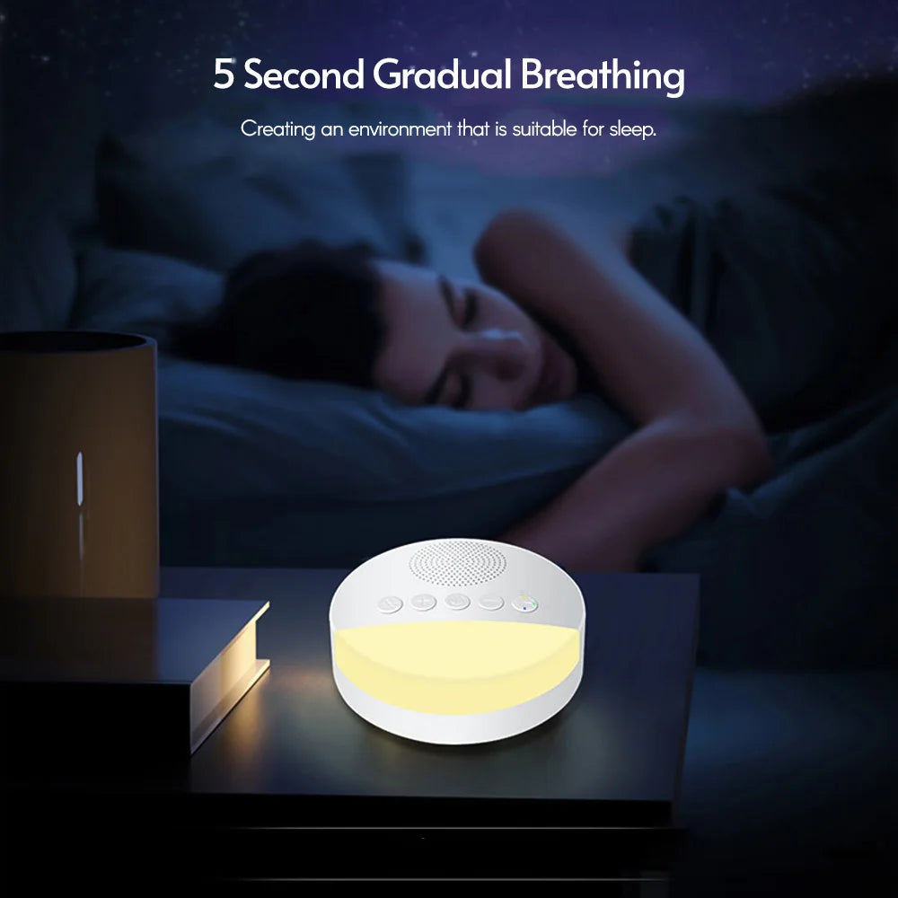  Baby White Noise Machine USB Rechargeable جهاز الضوضاء البيضاء، دعي طفلك ينام بعمق. جهاز ممتاز الفعالية