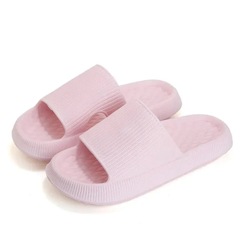 4cm Thick Platform Pillow Slippers Women