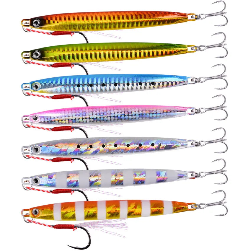 20PCS Casting Metal Jigs Fishing Lures Kit 10G 20G 28G 30G 60G