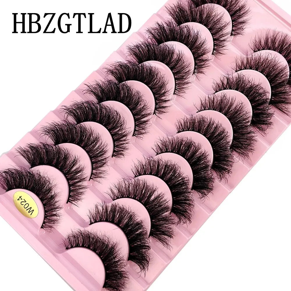 New 10 Pairs 3D Faux Mink Lashes