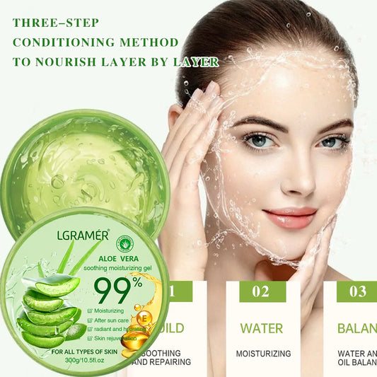 Moisturizing Aloe Vera Gel Refreshing Non Sticky Facial Care Facial Cream