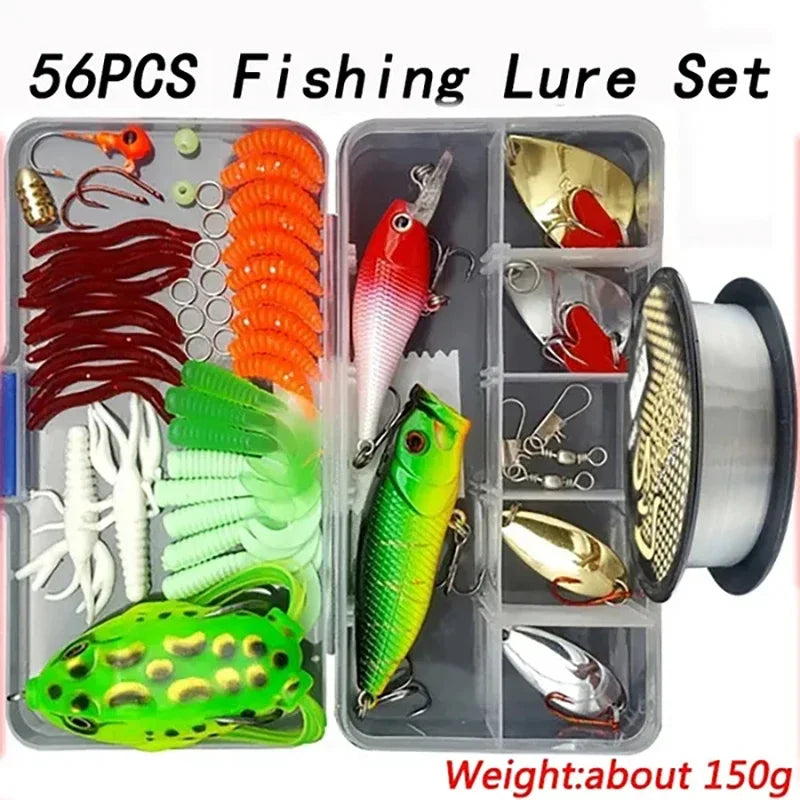 Fishing Lure Kit Soft and Hard Bait Set