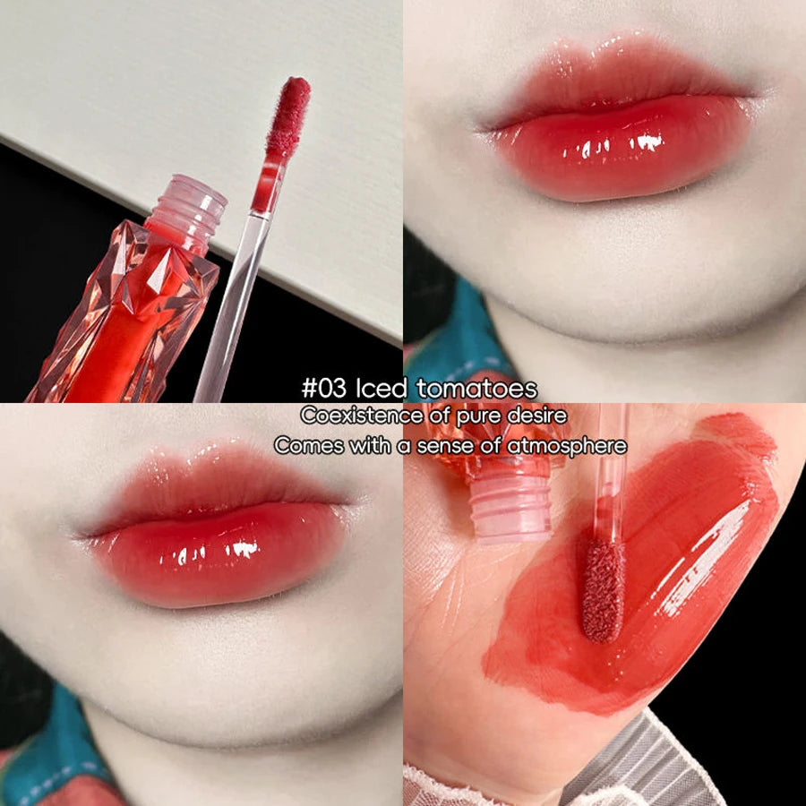 Lip Gloss Long-lasting Moisturizing Easy Halo-dyeing Waterproof Lip Gloss