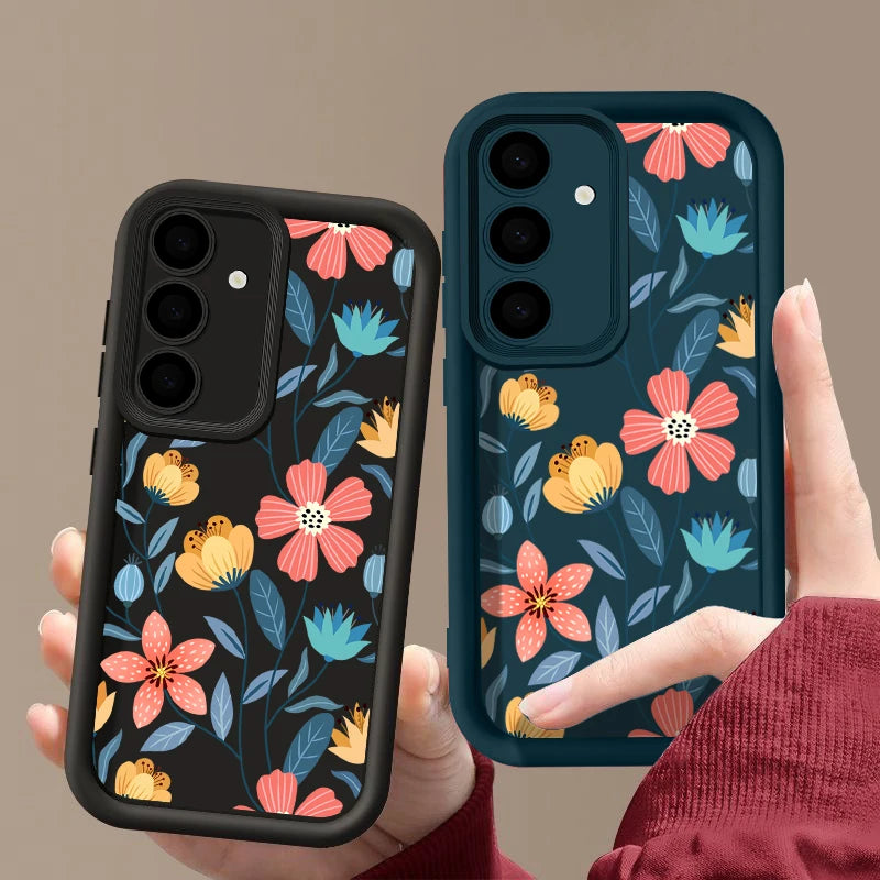 Colorful Flowers Soft TPU Case For Samsung Galaxy