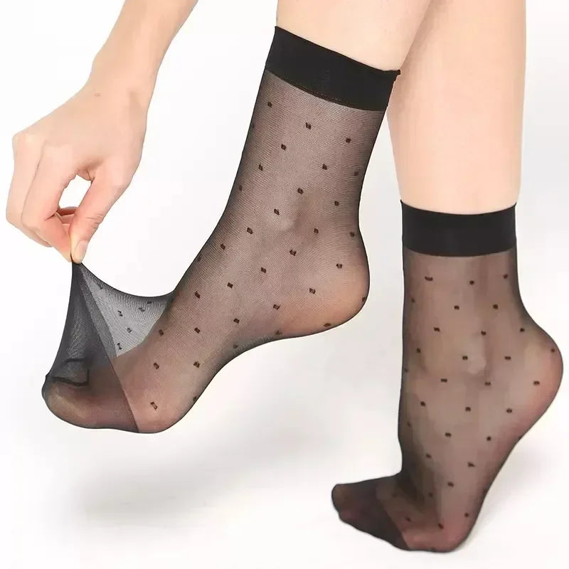 Women Transparent Summer Fashion Socks