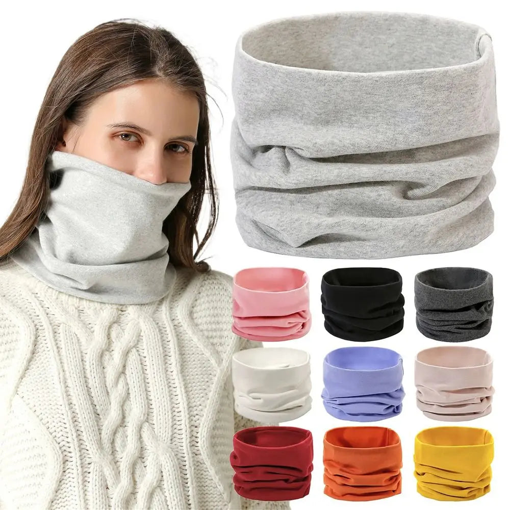 New Fashion Cotton Sports Bandana Solid Color Cycling Scarf Neck Warmer Men Women