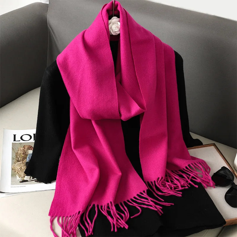 62Color Solid Women Winter Scarf