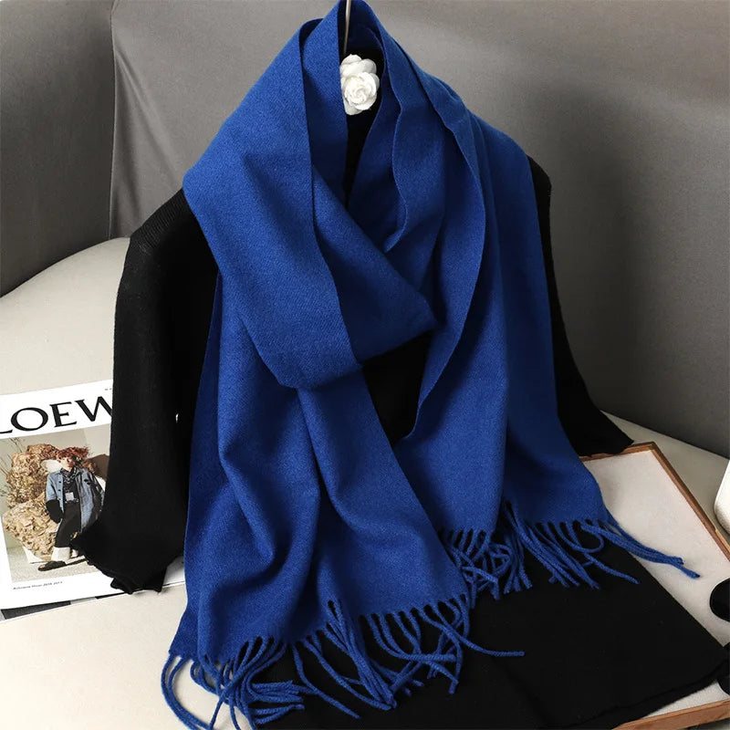 62Color Solid Women Winter Scarf