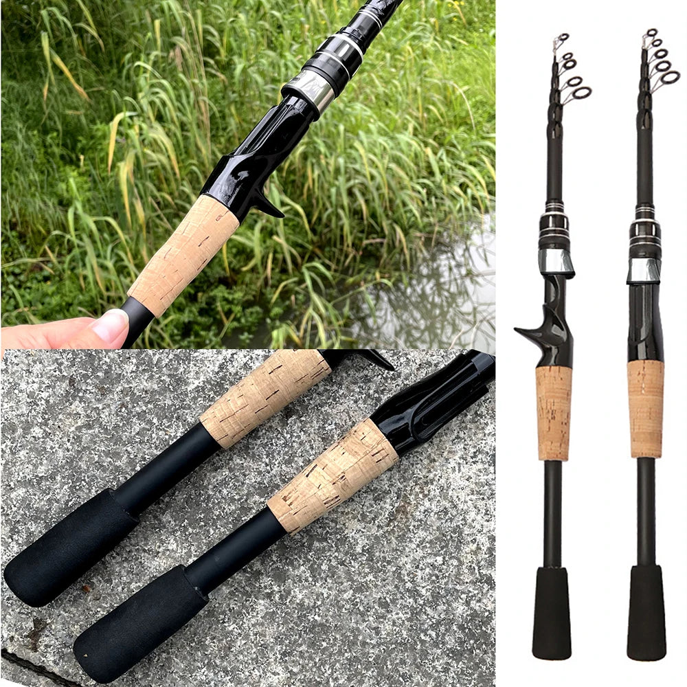 Carbon Fiber Fishing Rod Reel Kit 1.5m-2.4m