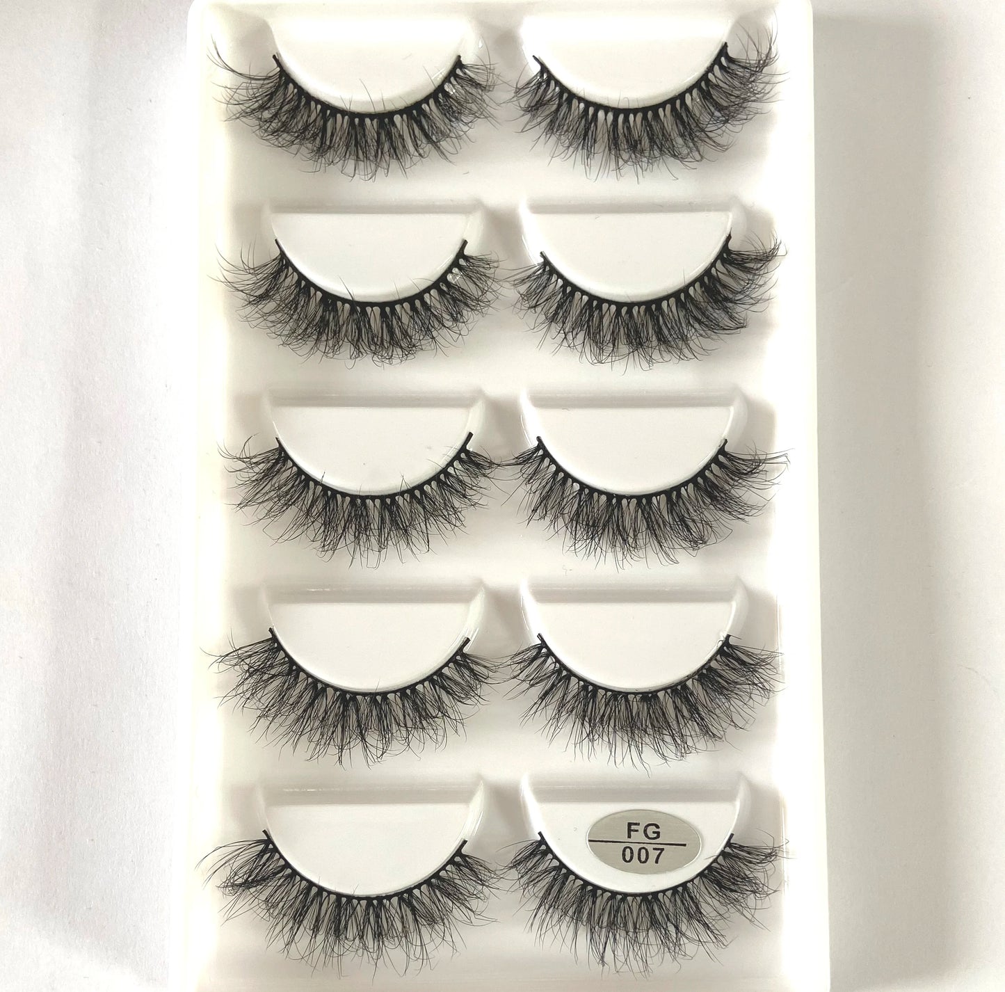 5Pairs 3D Faux Mink Lashes Natural Long Fluffy False Eyelashes