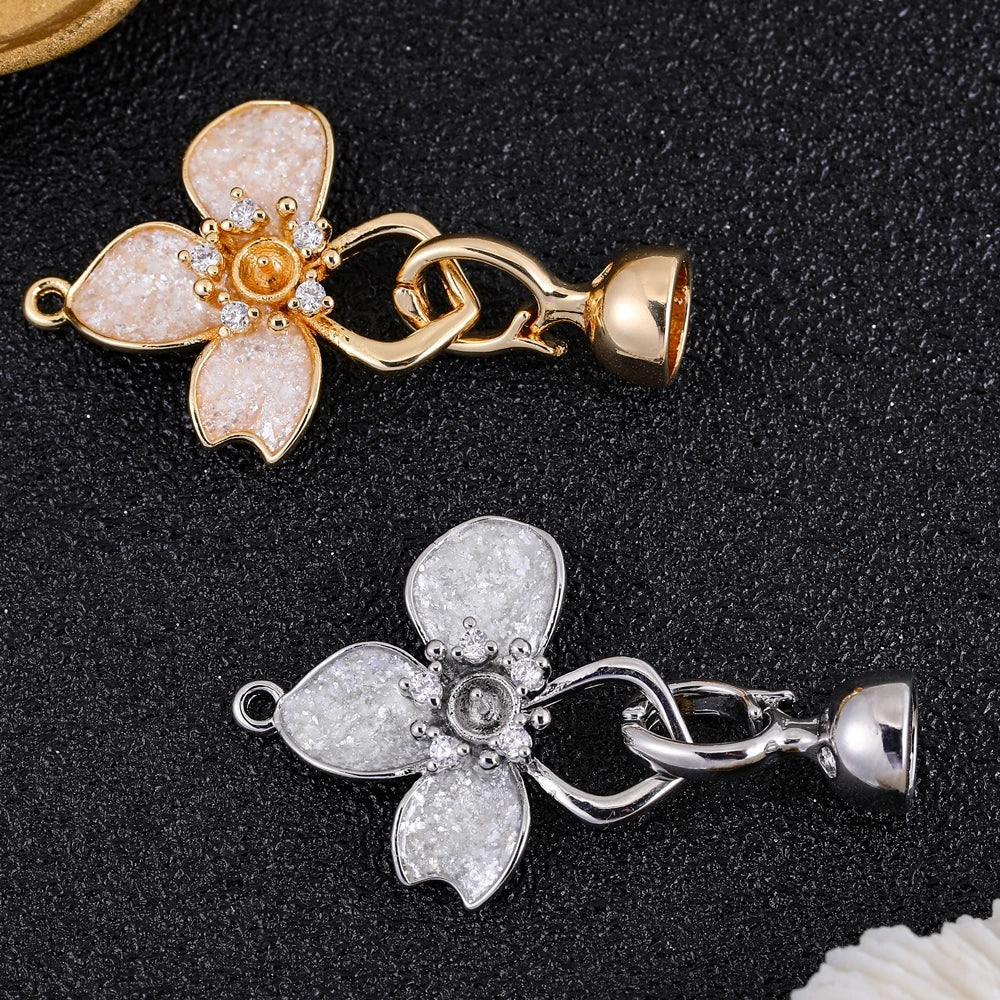 18K Real Gold Silver Plated Basic Locks Fastener Clasps Accessories