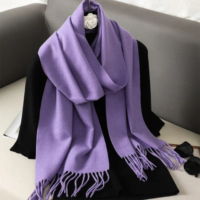 62Color Solid Women Winter Scarf