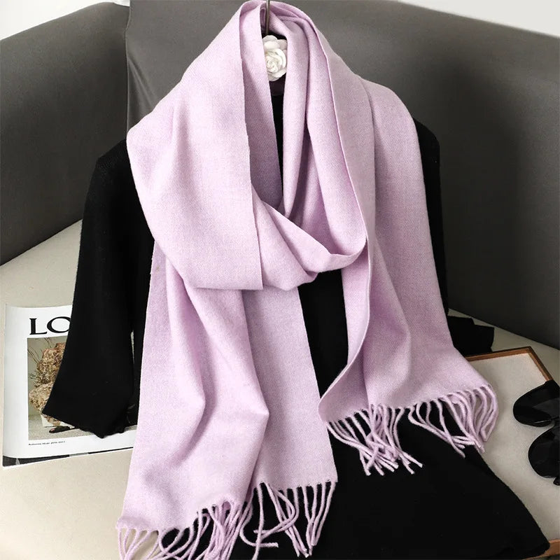 62Color Solid Women Winter Scarf