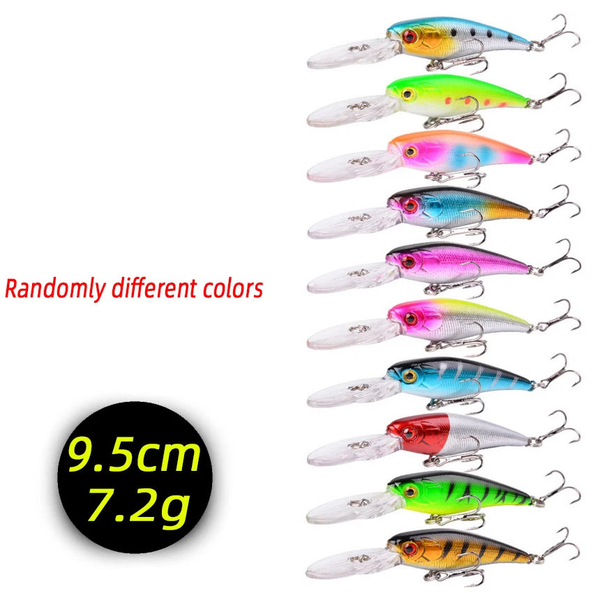 3/5/8Pcs Random Minnow Fishing Lure set High Quality Swimming Bait it